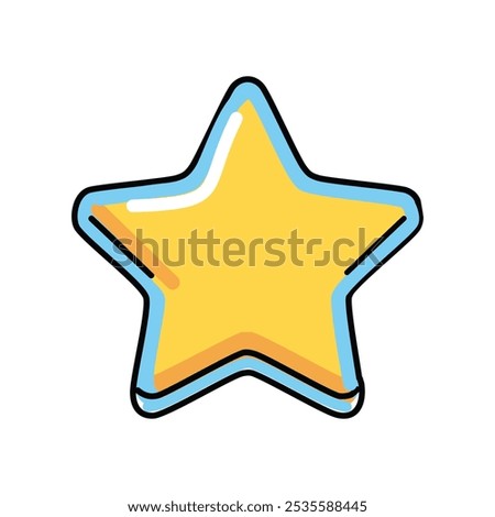 star icon over white background. colorful design. vector illustraton