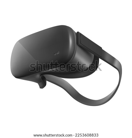 Realistic VR glasses. Virtual headset Isolated on white background. Vector illustration