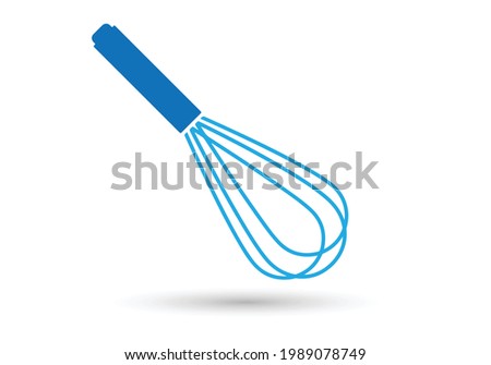 Balloon whisk for mixing and whisking flat vector icon for cooking apps and websites