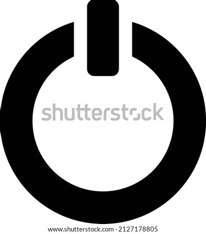 Power button on off and shut down icon design illustration 