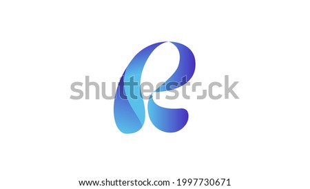 Letter R gradient logo icon design template element