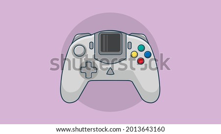 Retro fighters Dreamcast controller vector illustration