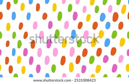 Colorful small dash seamless pattern. Vector wallpaper with hand drawn abstract texture