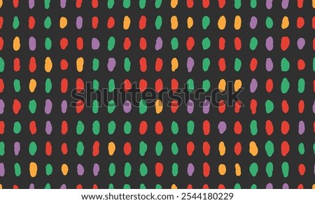 Colorful simple small dash seamless pattern. Hand drawn noise texture.