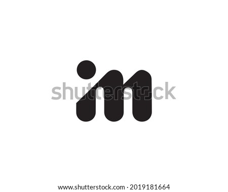 IM Letter Logo And Icon Design Vector Illustration. Stok fotoğraf © 