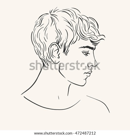 Vector Images Illustrations And Cliparts Profile Of Young