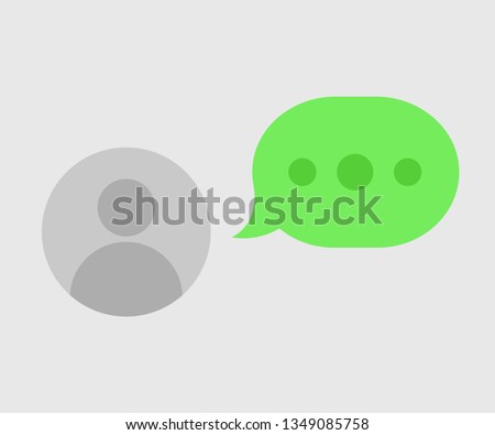 Chatting icon, symbol, web, app. Whatsapp element ui. Vector illustration. EPS 10.