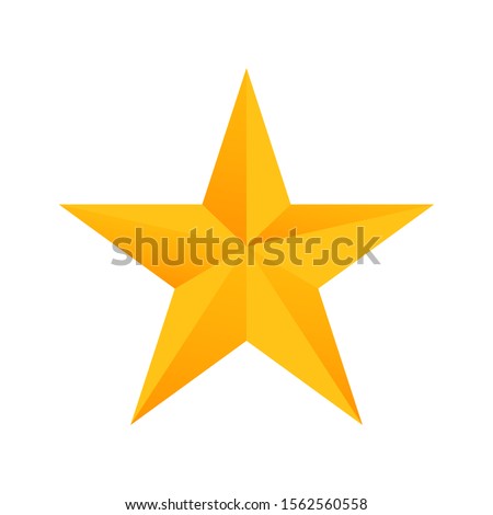 Star icon vector. Classic rank isolated. Trendy flat favorite design. Star web site pictogram, mobile app. Logo illustration. Eps10.