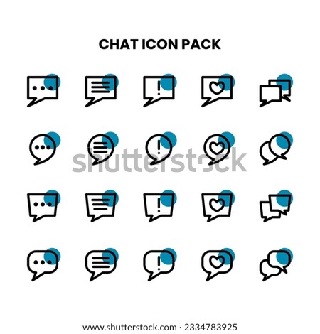 ChatBox Thick Outline icon pack