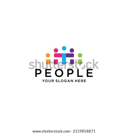 People logo vector icon design template