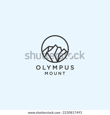 Olympus logo icon design vector 