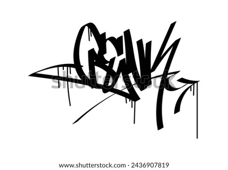 GENK word graffiti tag style