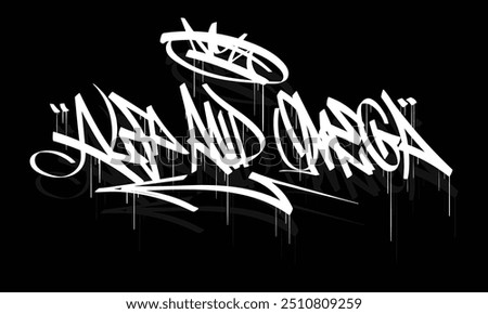 ALFA AND OMEGA graffiti tag style design