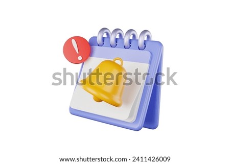3D calendar icons mark the date and time for event meeting reminders. Calendar with 3D clock for appointments, due dates, vacation planning. 3d alarm clock illustration