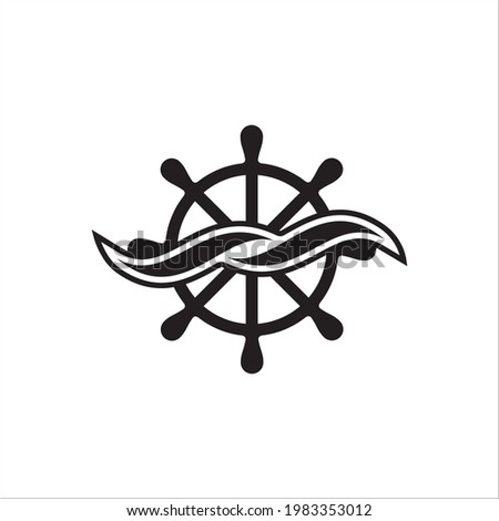 modern marina ship logo design