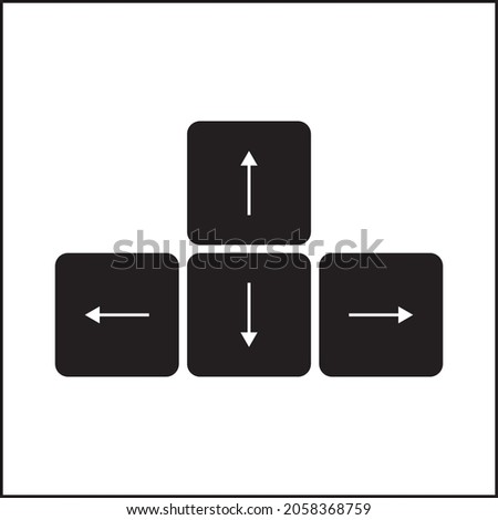 Cursor key arrangements, The four cursor keys (up, down, left, and right)in the cursor key zone,Arrow keys or cursor movement keys are buttons on a computer keyboard that are either programmed , eps10