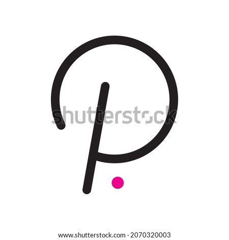 Popular cryptocurrency icon altcoin, Polkadot DOT, logo vector design illustration,To be used for print t shirt, sketch for tattoo art,coloring book