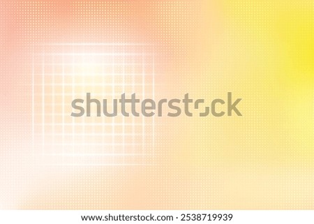 Aesthetic Checks Pattern With Light Overlay On Orange Yellow Graident Background. Design Vector Illustration For Beauty, Cosmetic, Fashion Products Display