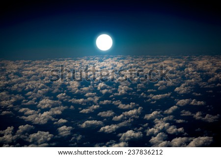 plane flies on the sky and the sun backgrounds
