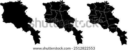 ARMENIA MAP with its administrative divisions and regions