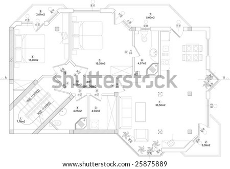 vector plan drawing