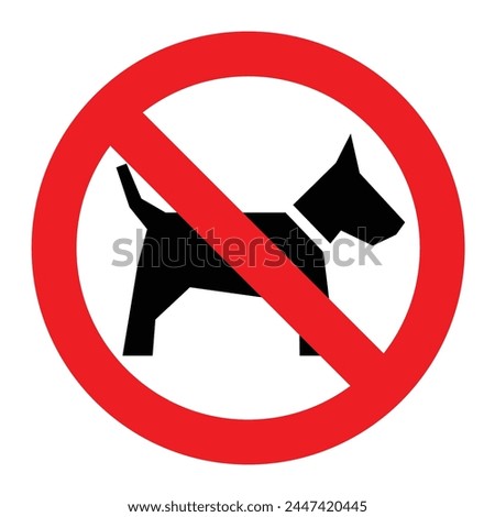 no pets allowed sign dog forbidden