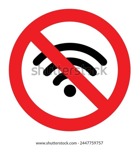 no signal wifi internet connection sign no internet illustration connection forbidden warning