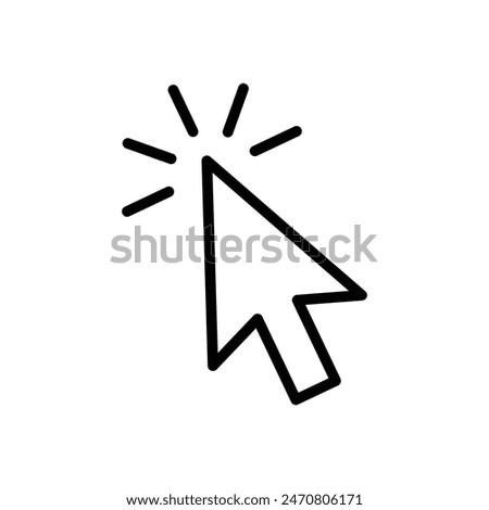 computer mouse cursor click slanted arrow pointer show click, pointing or hover action