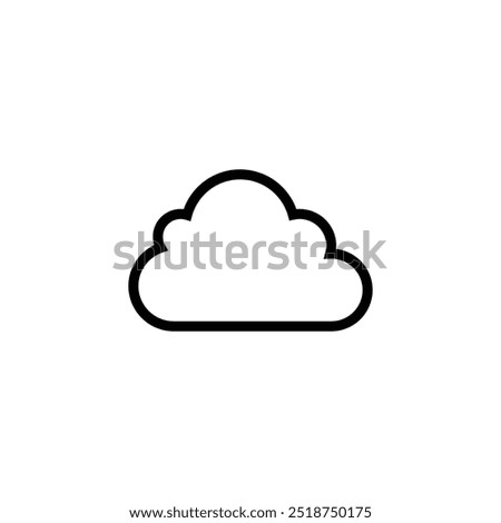 Cloudy weather conditions icon. Weather Forecast