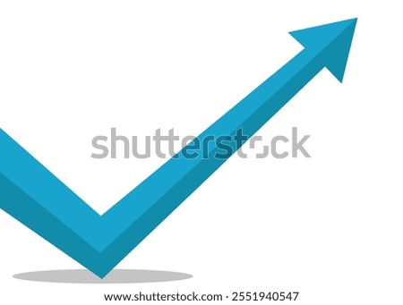 high, going high after a sharp decline indicating improving profits, trading profit and an economic boom