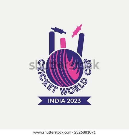 Cricket World Cup 2023 Vector Design