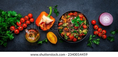 Similar – Image, Stock Photo Vegan dish with parsley