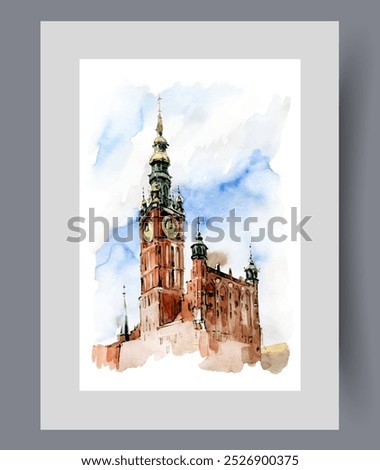 Similar – Image, Stock Photo postcard Gdansk Poland