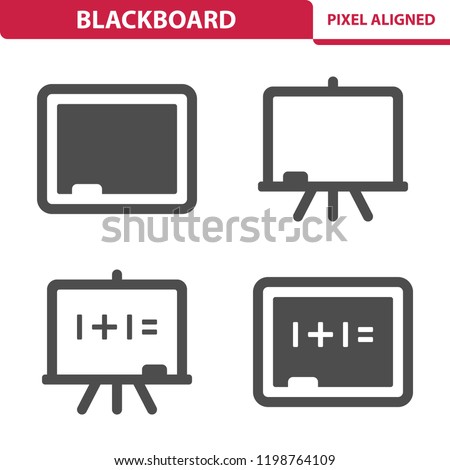 Blackboard Icons. Professional, pixel perfect icons, EPS 10 format.