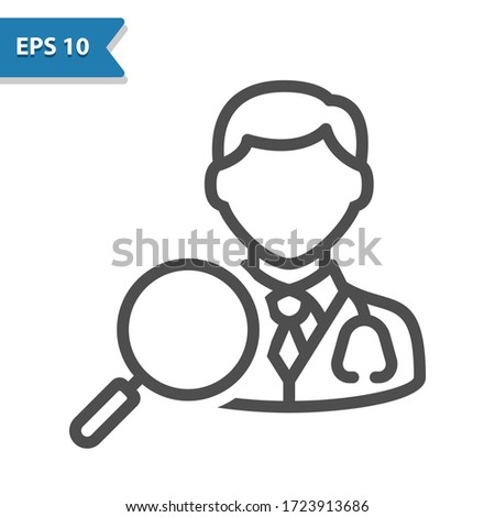 Find Doctor Icon. Professional, pixel perfect icon, EPS 10 format.