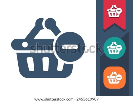 Shopping Basket Icon. Online Shopping, E-commerce. Professional, pixel perfect vector icon.