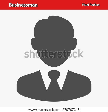 Businessman Icon. Professional, pixel perfect icons optimized for both large and small resolutions. EPS 8 format.