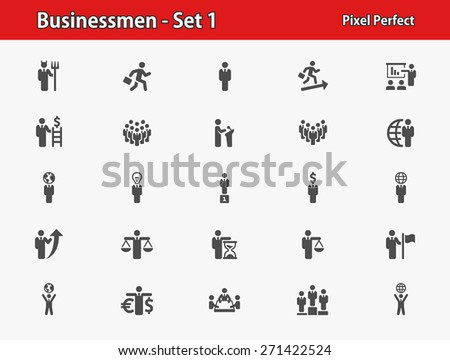 Business People Icons. Professional, pixel perfect icons optimized for both large and small resolutions. EPS 8 format.