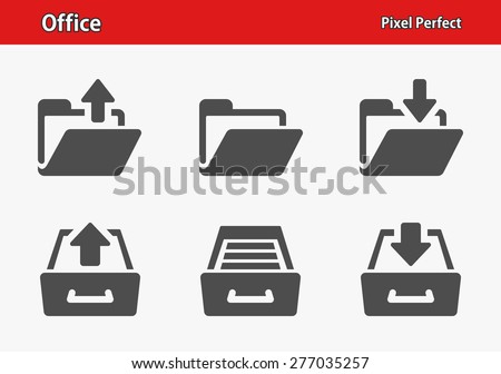 Office Icons. Professional, pixel perfect icons optimized for both large and small resolutions. EPS 8 format. Designed at 32 x 32 pixels.