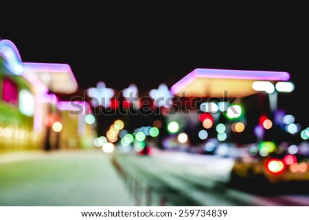 De-focus defocus blurred bokeh traffic stars and lights