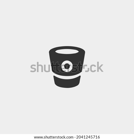 Bitbucket_logotype_camera_lens vector icon illustration sign