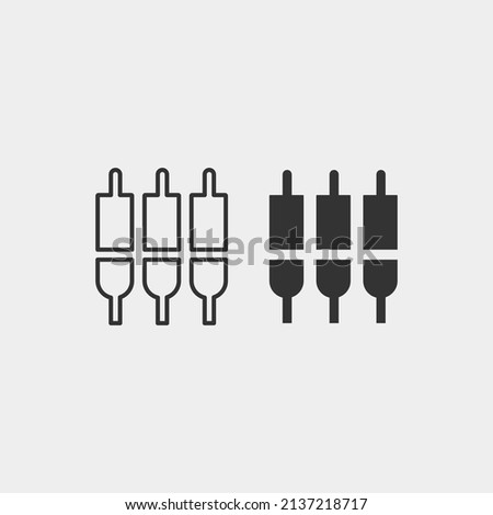 Settings_input_component vector icon illustration sign