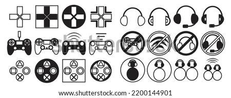 Console gaming next gen collection, accesories gaming icon vector illustration