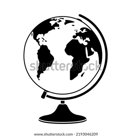 Globe Image Black And White | Free download on ClipArtMag