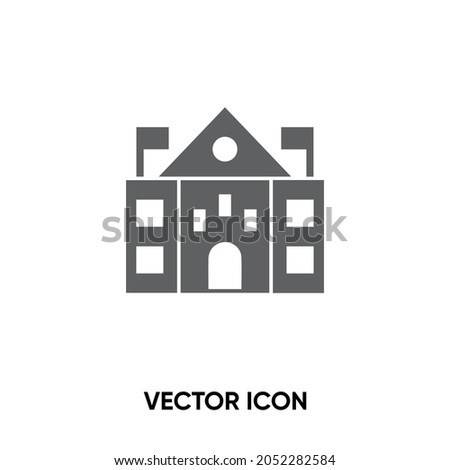 Embassy vector icon. Modern, simple flat vector illustration for website or mobile app.City hall building symbol, logo illustration. Pixel perfect vector graphics Imagine de stoc © 