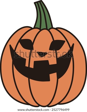 Clip art of simple jack-o-lantern