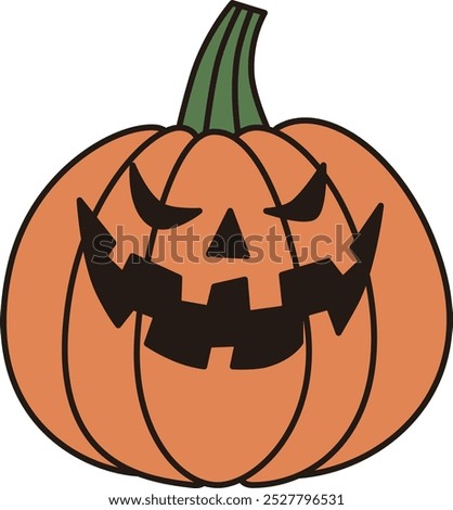 Clip art of simple jack-o-lantern