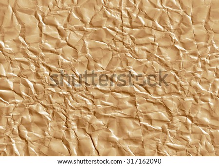 Crumpled paper. Old brown paper. Paper background