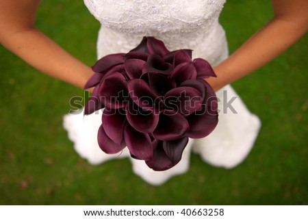 Bride\'s bouquet from above