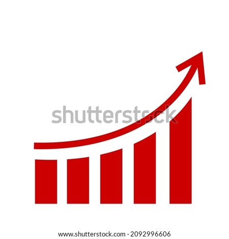 Bar Chart Stats icon design. Success and business growth concept.